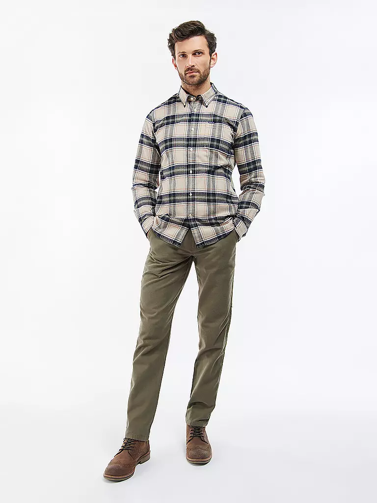 BARBOUR | Flanellhemd Slim Fit  | beige