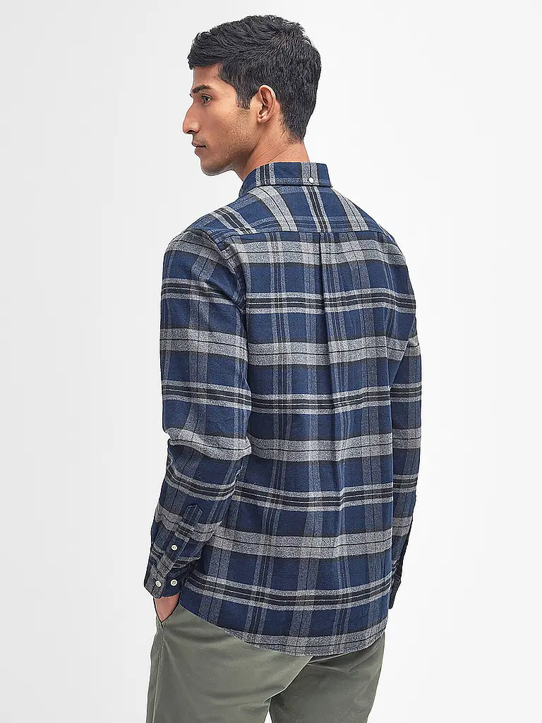 BARBOUR | Flanellhemd Slim Fit  | Blau