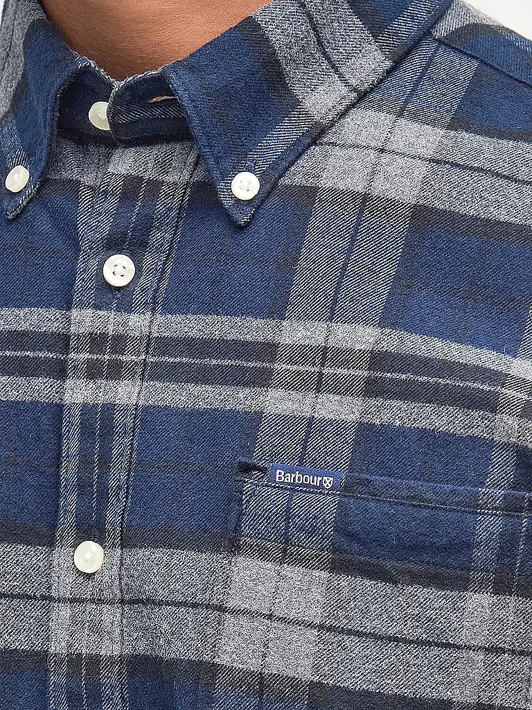 BARBOUR | Flanellhemd Slim Fit  | Blau