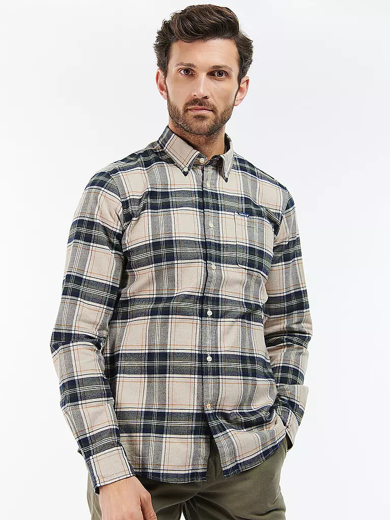 BARBOUR | Flanellhemd Slim Fit | beige
