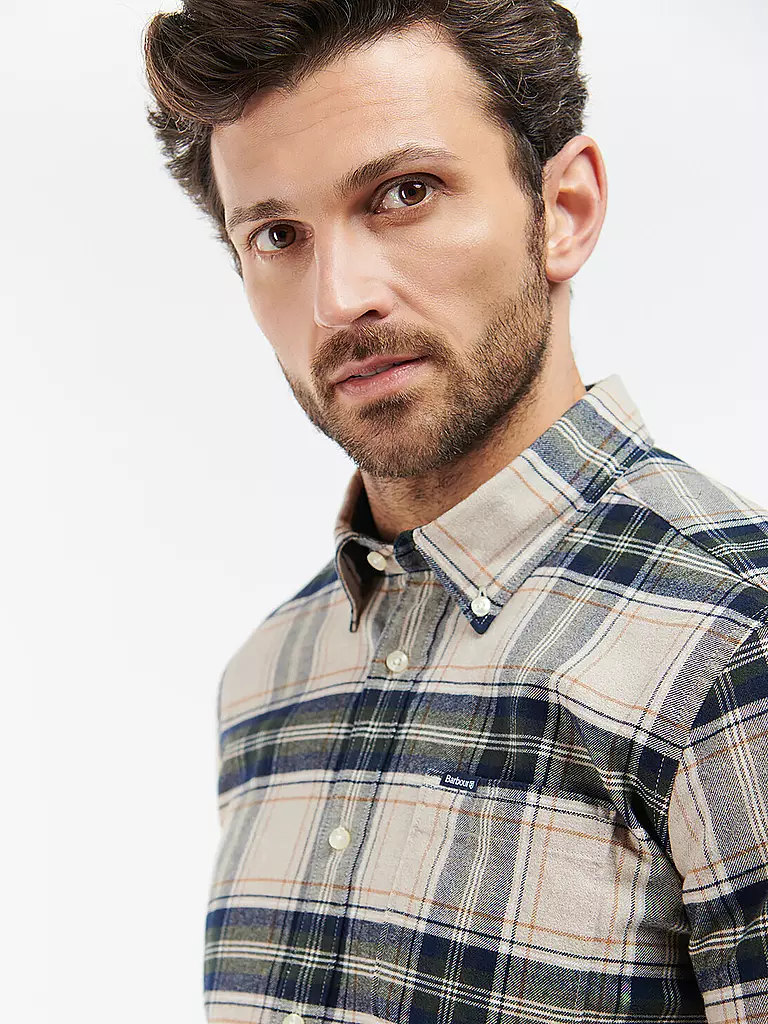 BARBOUR | Flanellhemd Slim Fit | beige