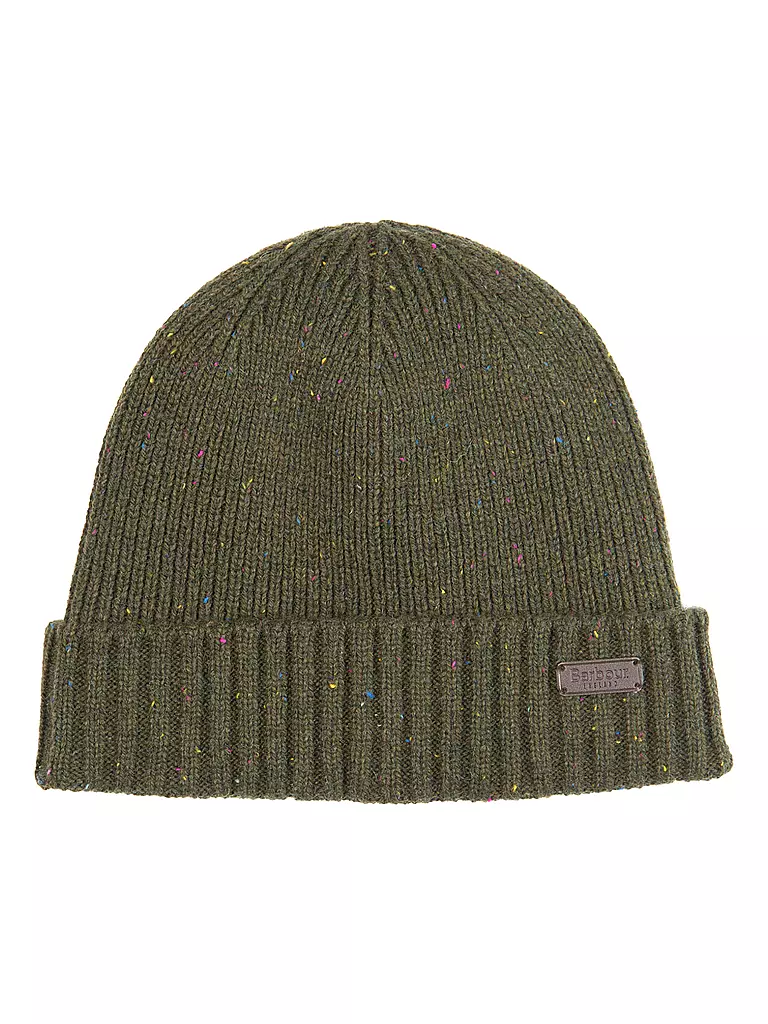 BARBOUR | Geschenkset 2-teilig Schal und Mütze CARLTON | olive