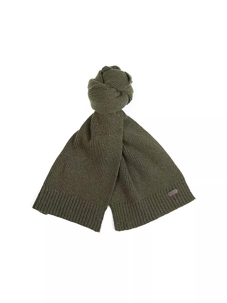 BARBOUR | Geschenkset 2-teilig Schal und Mütze CARLTON | olive