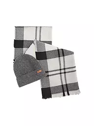 BARBOUR | Geschenkset Beanie und Schal PENDLE | grau