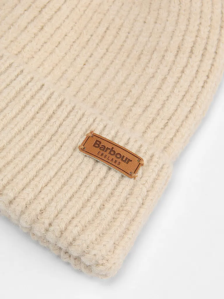 BARBOUR | Geschenkset Beanie und Schal PENDLE | beige
