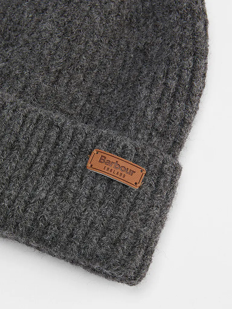 BARBOUR | Geschenkset Beanie und Schal PENDLE | grau