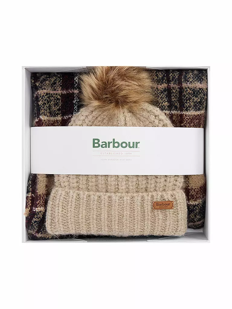 BARBOUR | Geschenkset Beanie und Schal SALTBURN | 