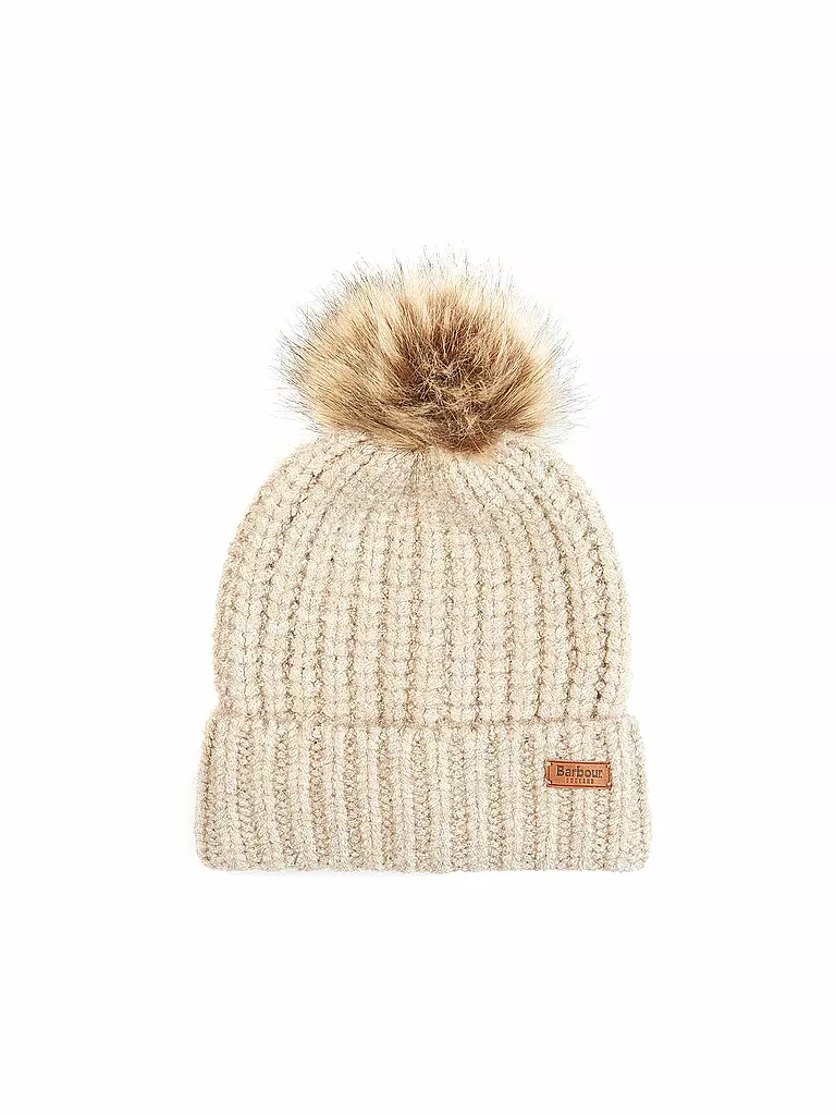 BARBOUR | Geschenkset Beanie und Schal SALTBURN | beige