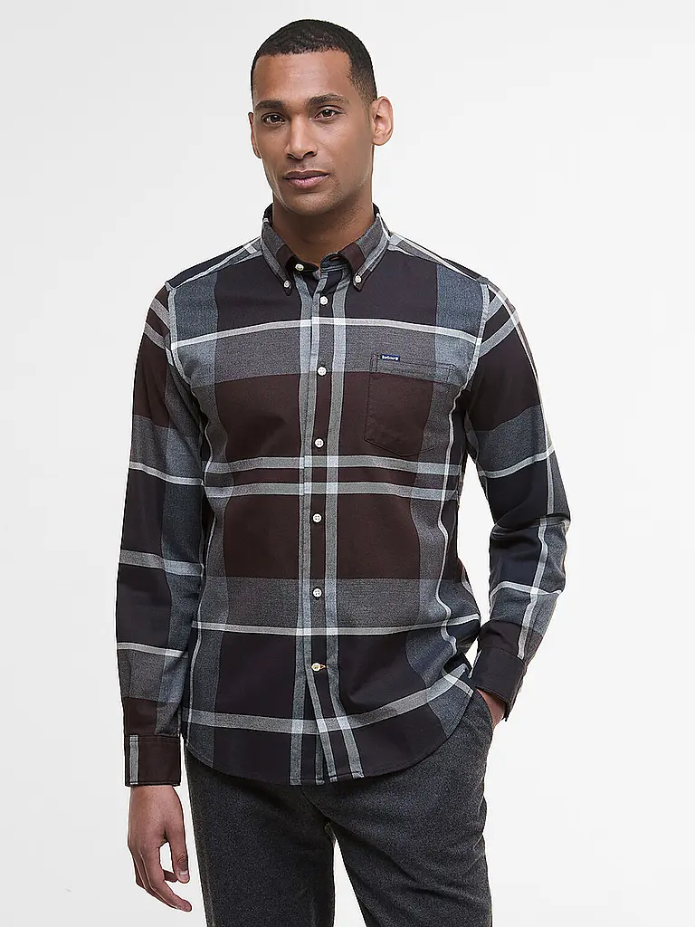 BARBOUR | Hemd Slim Fit DUNOON | braun