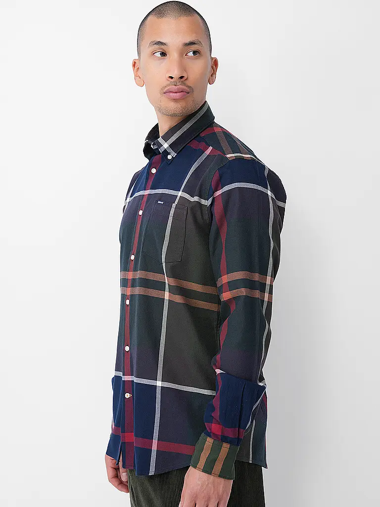 BARBOUR | Hemd Slim Fit DUNOON | dunkelgrün