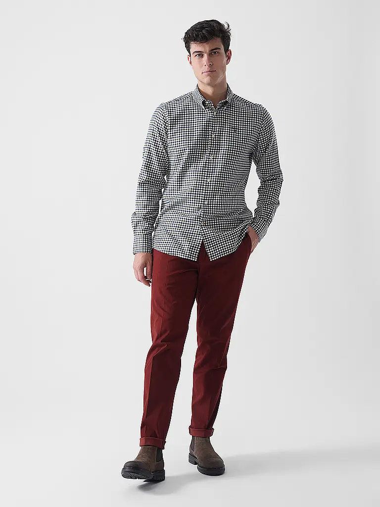 BARBOUR | Hemd Tailored Fit FINKLE | olive