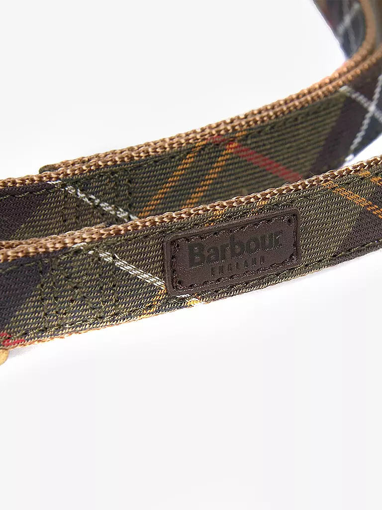 BARBOUR | Hunde Leine Tartan | olive