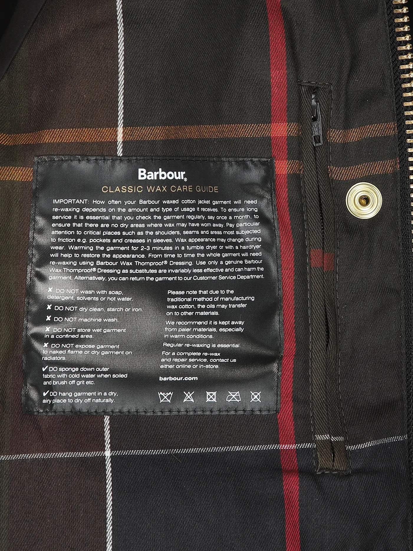 BARBOUR | Leichtsteppjacke BEADNELL WAX JACKET | schwarz