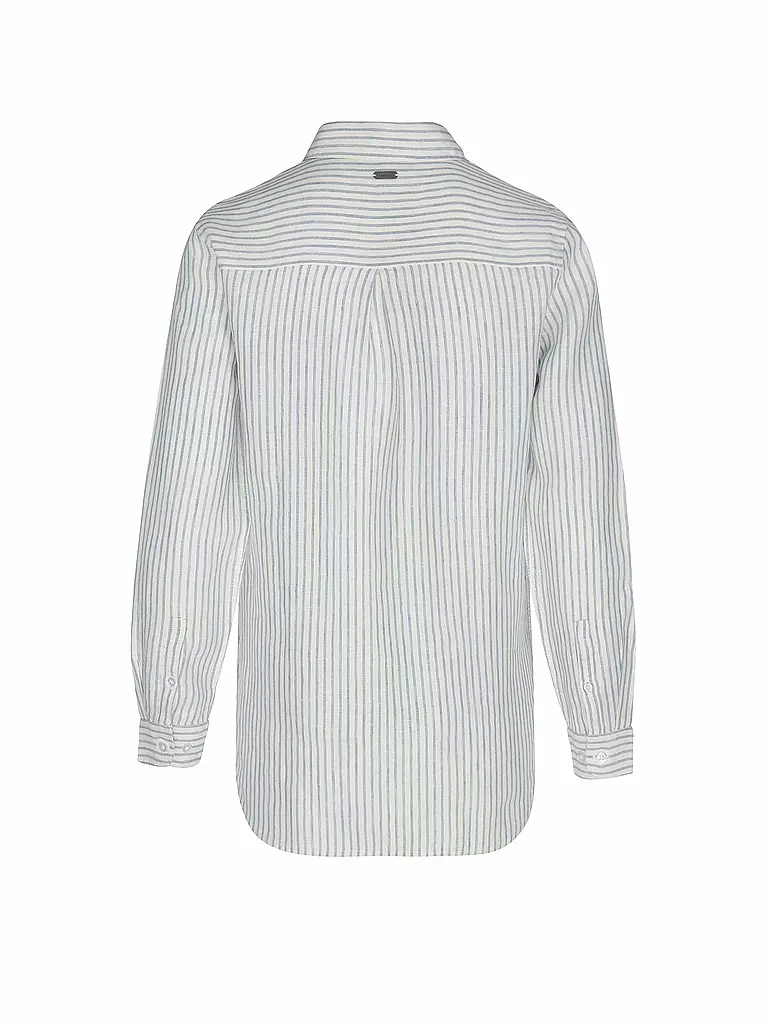 BARBOUR | Leinenhemd MARINE | creme