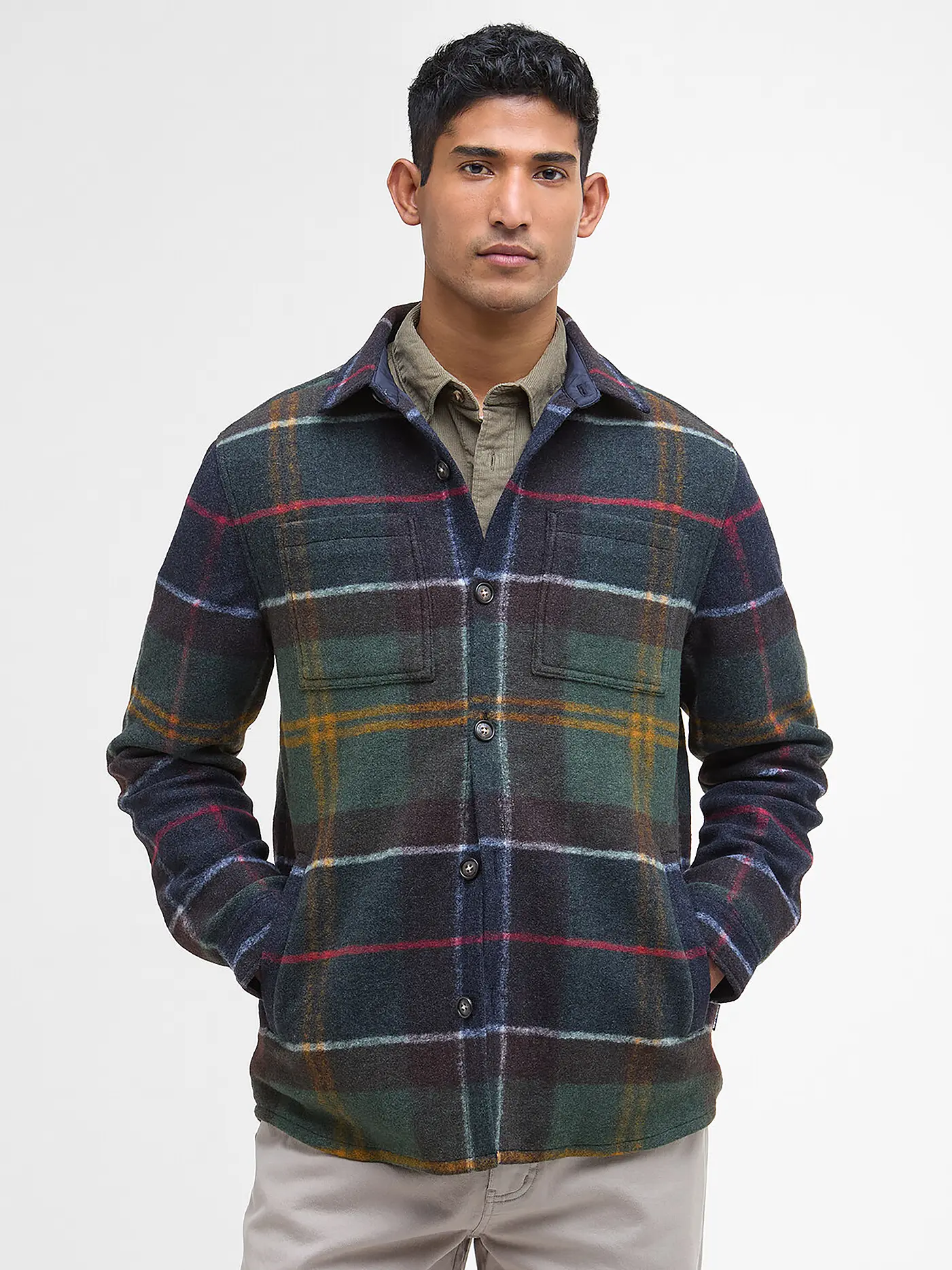 BARBOUR | Overshirt  | olive