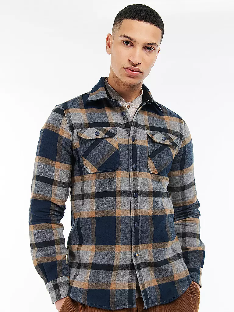 BARBOUR | Overshirt  | grau
