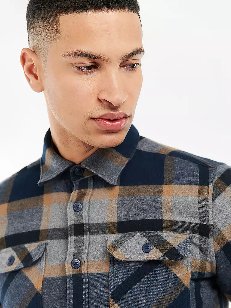 BARBOUR | Overshirt  | grau