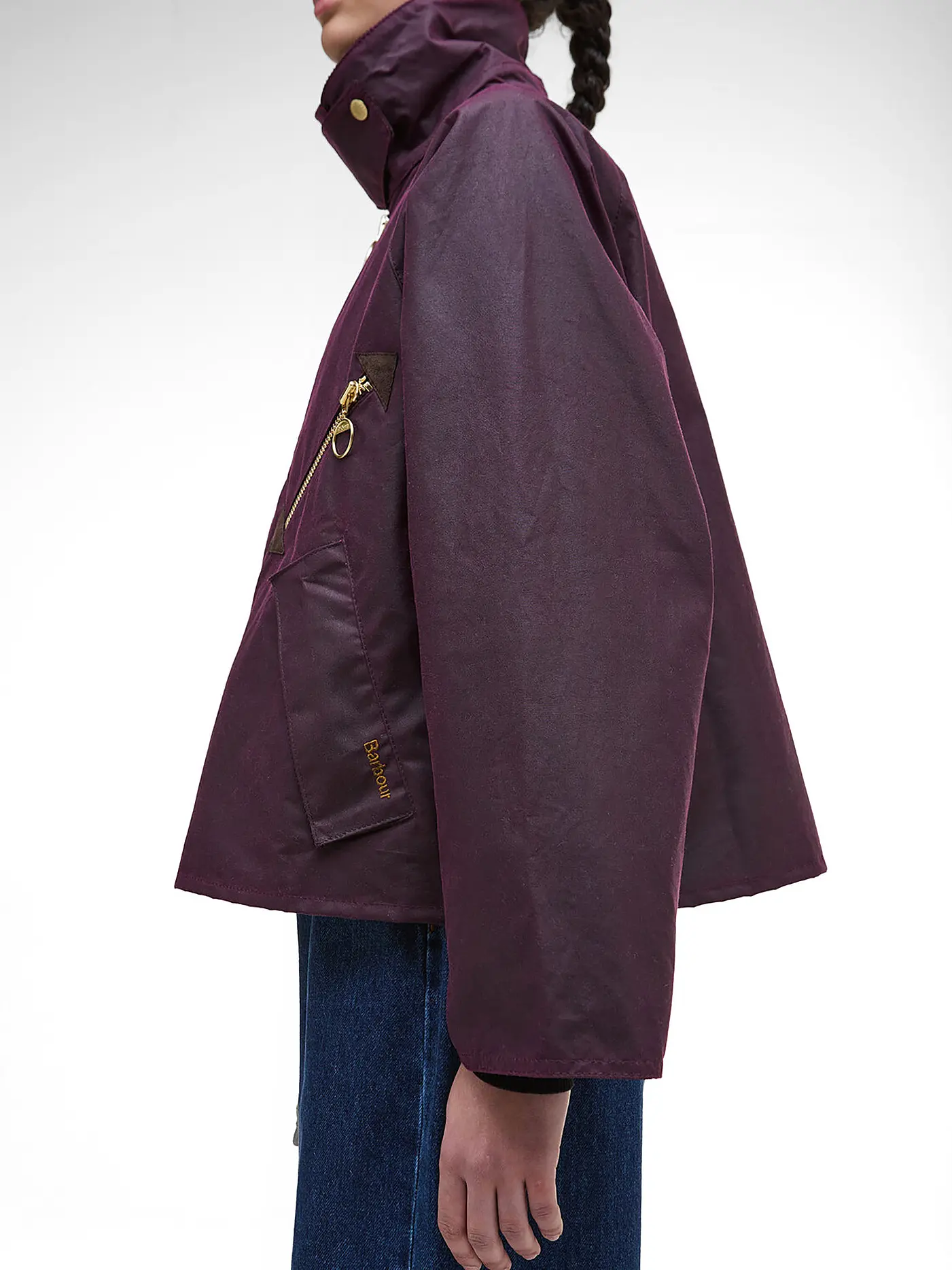 BARBOUR | Parka ARLENE WAX | dunkelrot