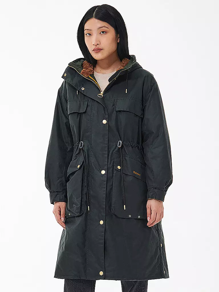 BARBOUR | Parka BECKSIDE WAX | dunkelgrün