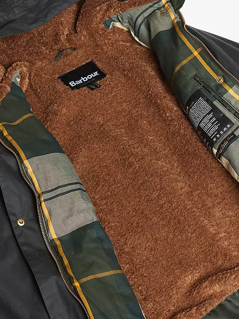 BARBOUR | Parka BECKSIDE WAX | dunkelgrün