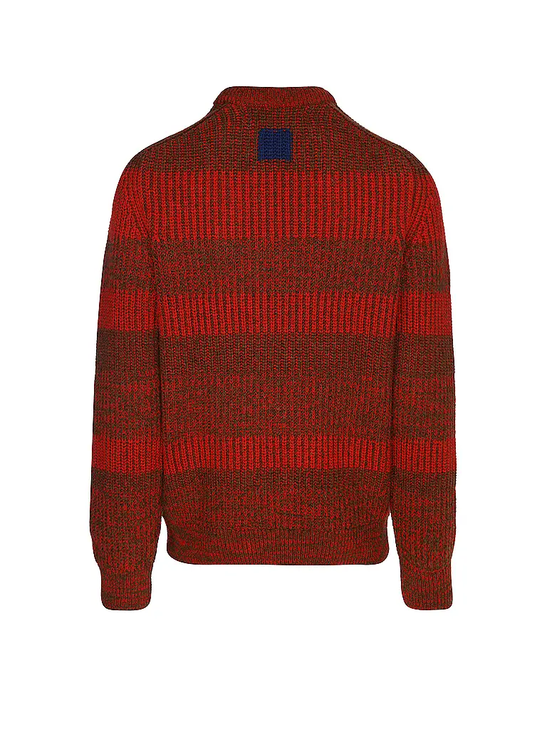 BARBOUR | Paul Smith loves Barbour Pullover Saddle Rundhalsausschnitt | Rot