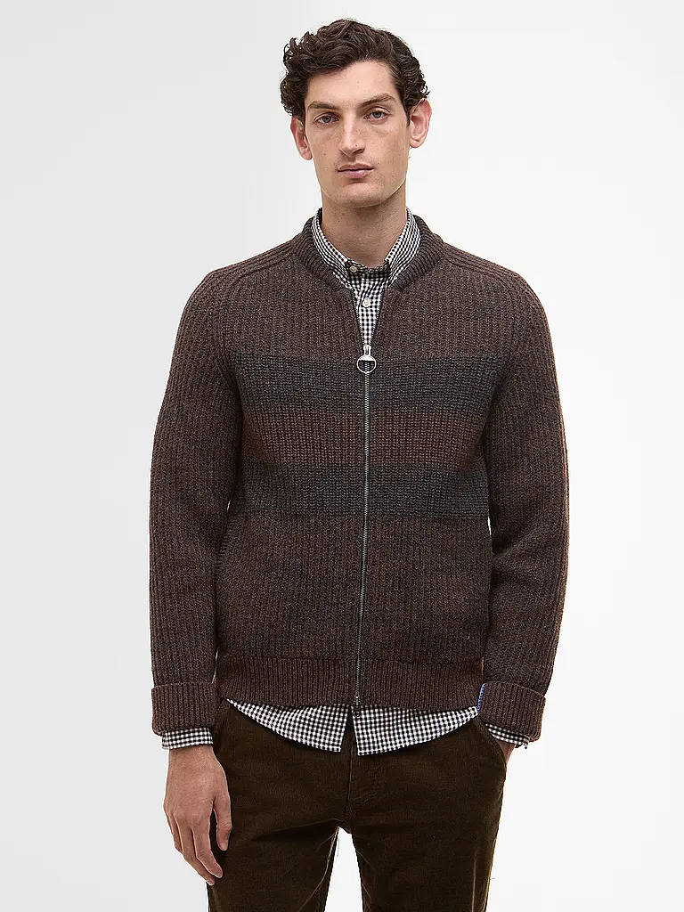 BARBOUR | Paul Smith loves Barbour Strickjacke | Braun