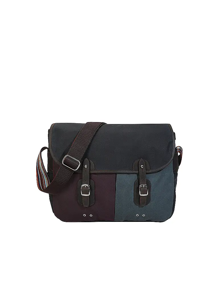 BARBOUR | Paul Smith loves Barbour Umhängetasche Wax Tarras | Blau