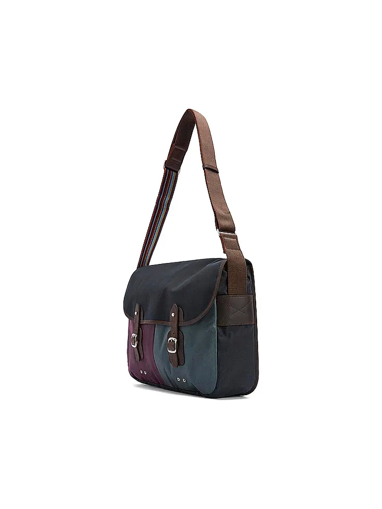 BARBOUR | Paul Smith loves Barbour Umhängetasche Wax Tarras | Blau