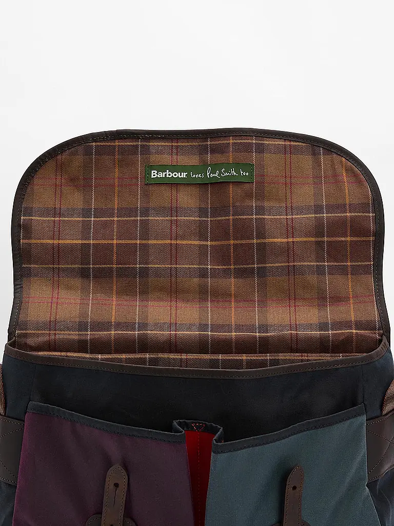 BARBOUR | Paul Smith loves Barbour Umhängetasche Wax Tarras | Blau