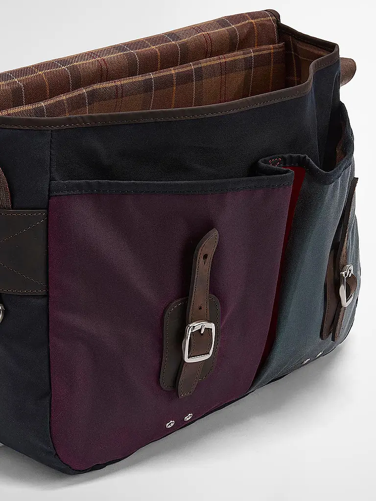 BARBOUR | Paul Smith loves Barbour Umhängetasche Wax Tarras | Blau