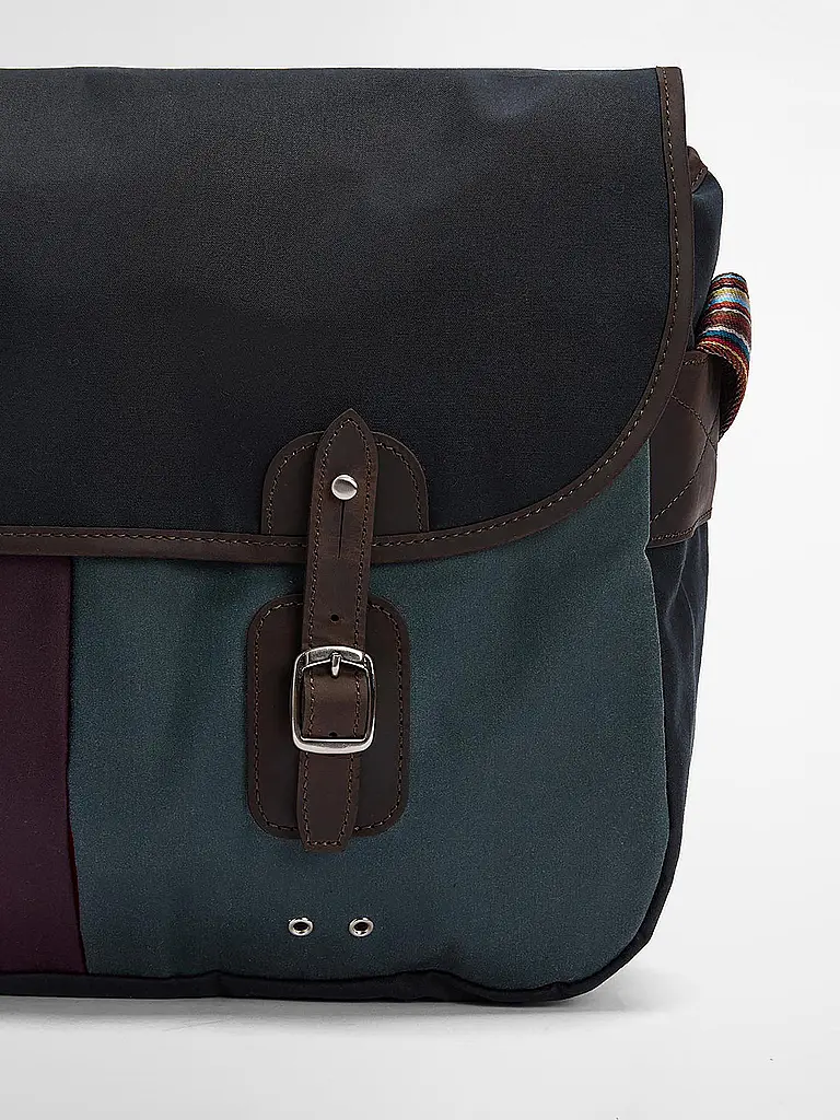 BARBOUR | Paul Smith loves Barbour Umhängetasche Wax Tarras | Blau