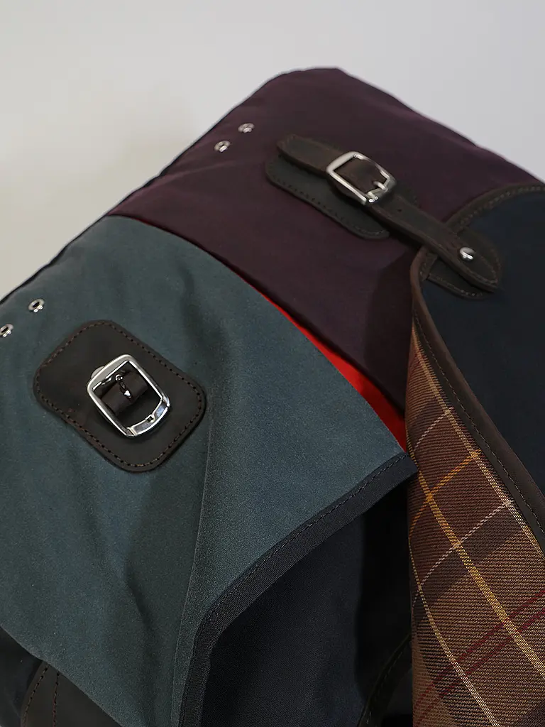 BARBOUR | Paul Smith loves Barbour Umhängetasche Wax Tarras | Blau
