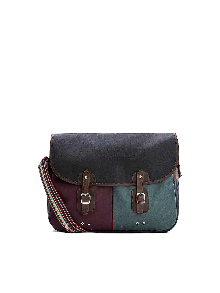 BARBOUR | Paul Smith loves Barbour Umhängetasche Wax Tarras | Blau