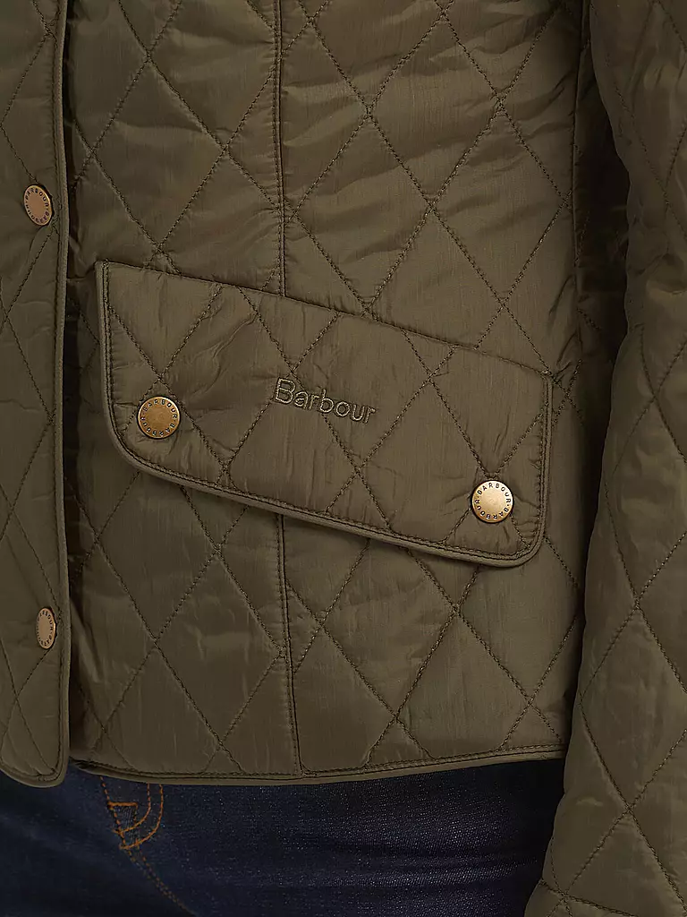 BARBOUR | Steppjacke FLYWEIGHT CAVALRY | hellgrün