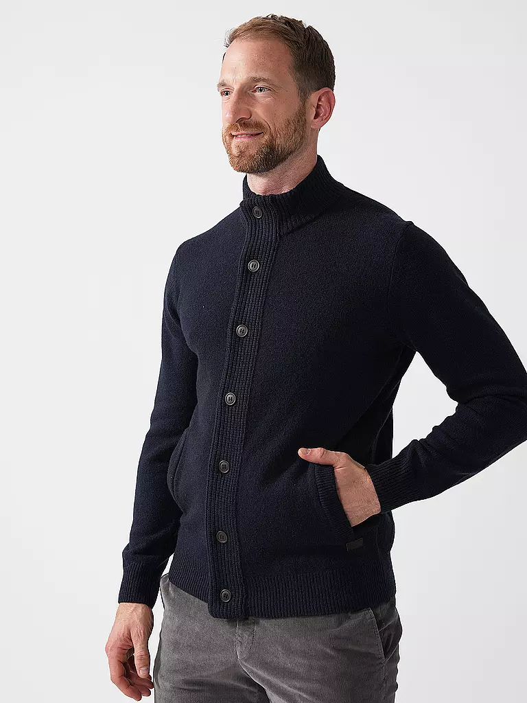BARBOUR | Strickjacke ESSENTIAL | dunkelblau