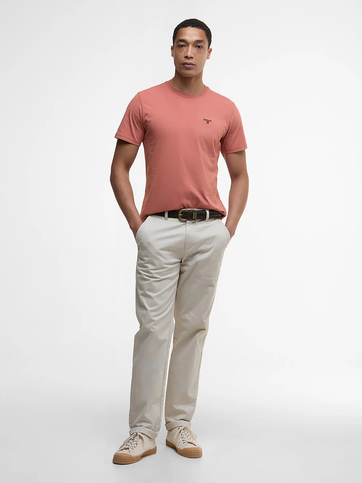 BARBOUR | T-Shirt Regular Fit  | rosa