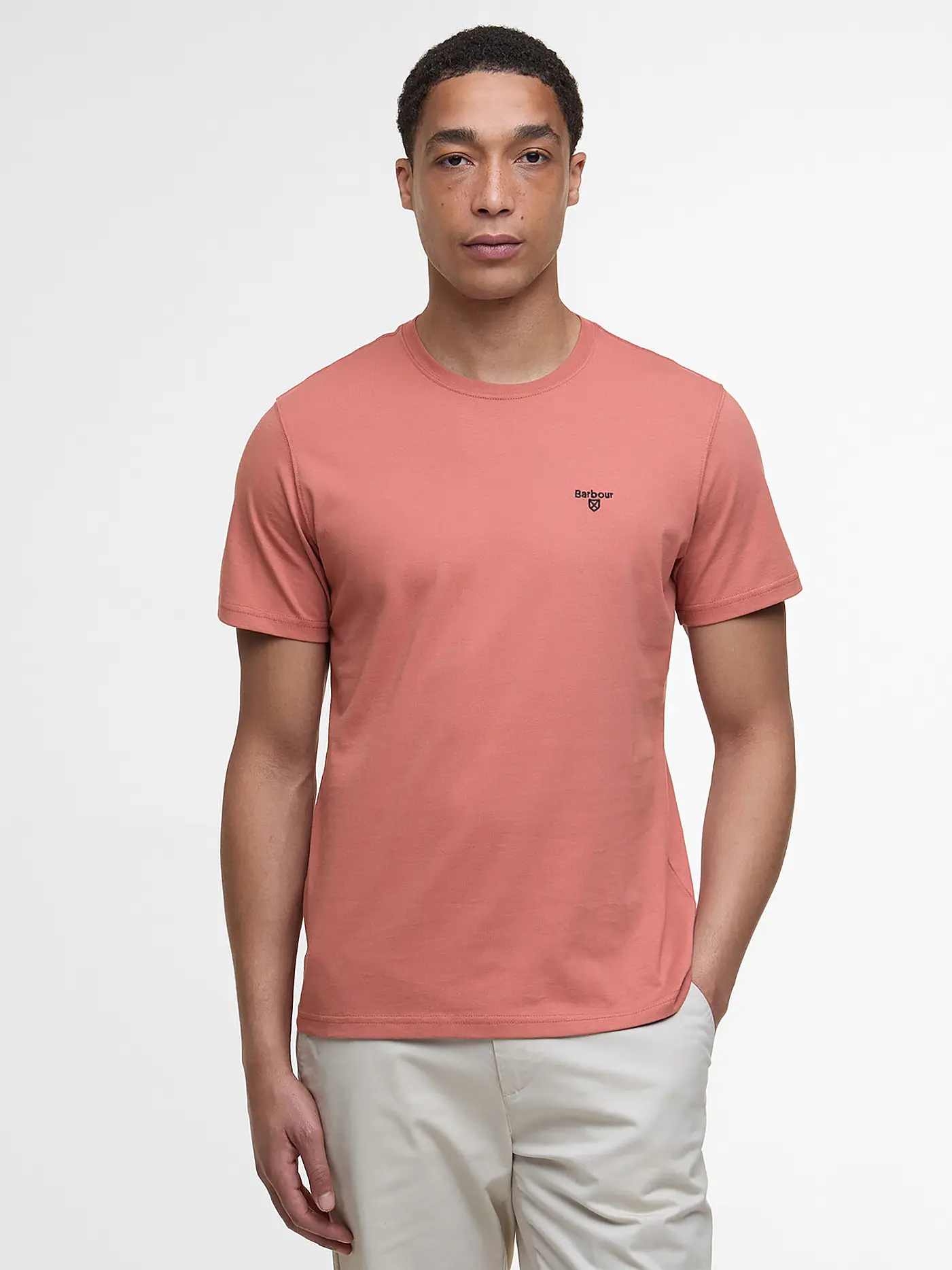 BARBOUR | T-Shirt Regular Fit  | rosa