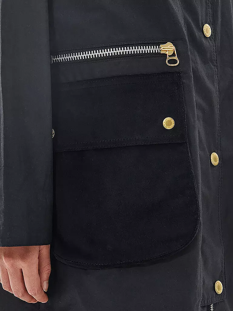 BARBOUR | Trenchcoat TOWNFIELD WAX | schwarz
