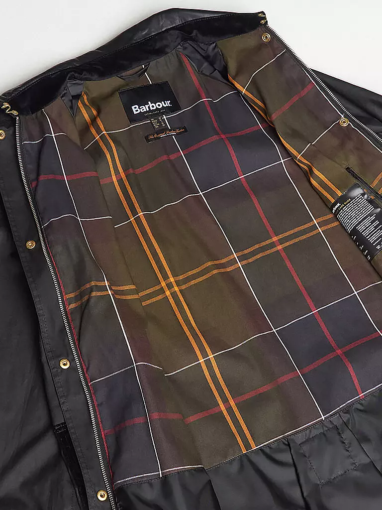 BARBOUR | Trenchcoat TOWNFIELD WAX | schwarz