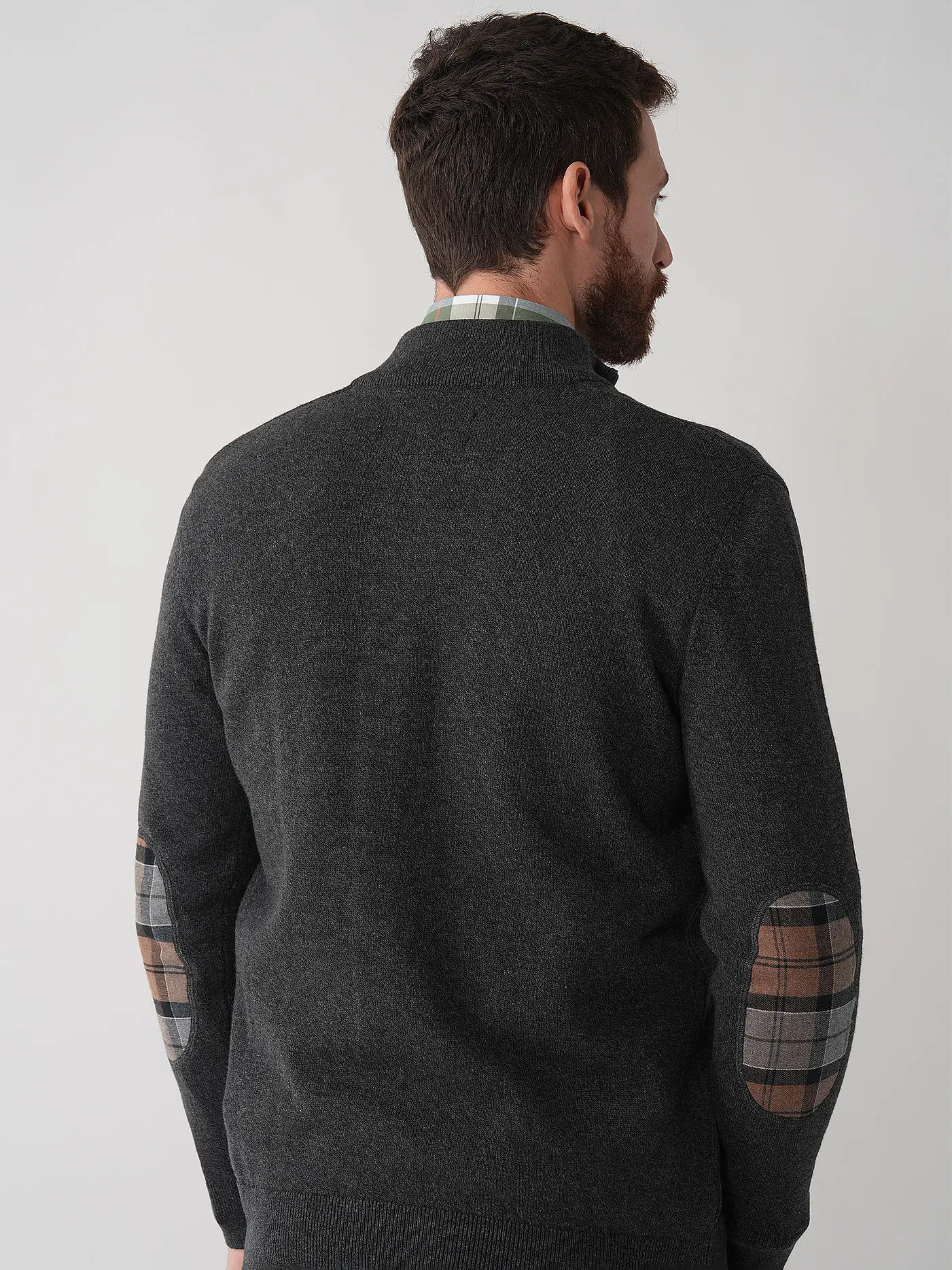 BARBOUR | Troyer Pullover  | grau