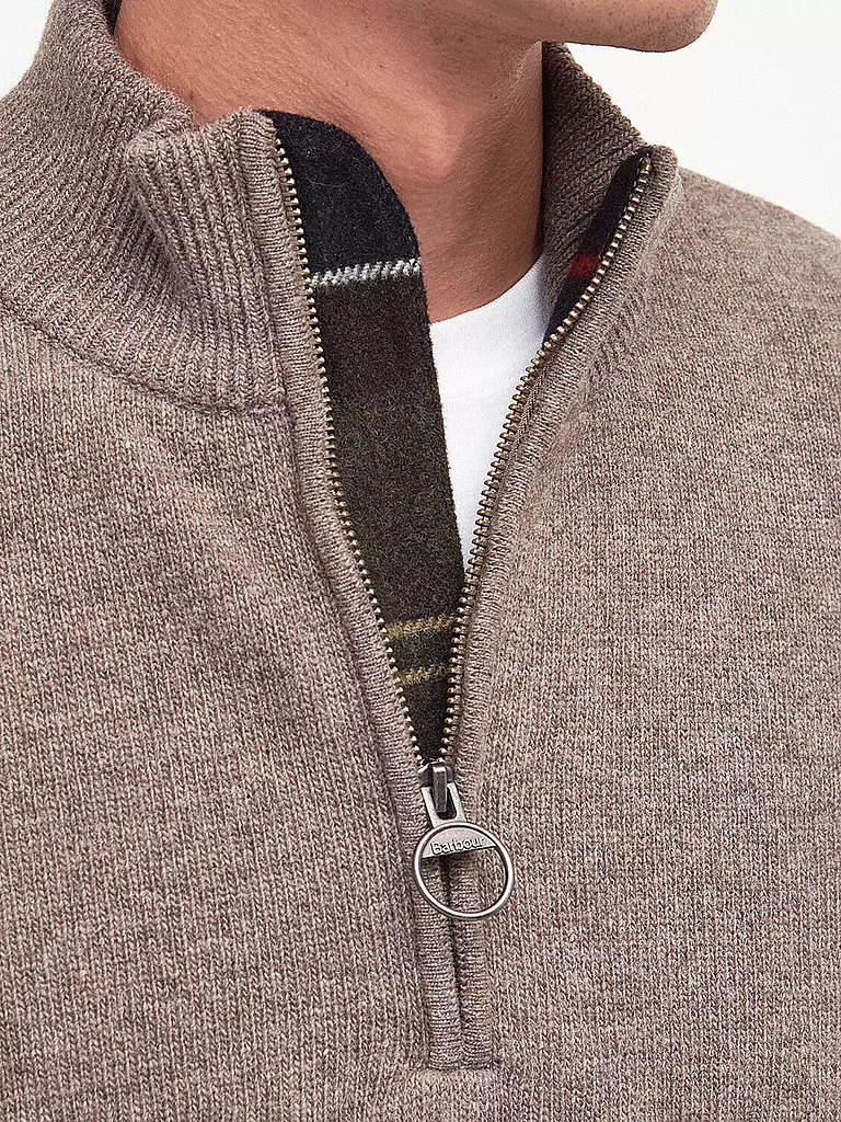 BARBOUR | Troyer Pullover HOLDIN  | hellbraun