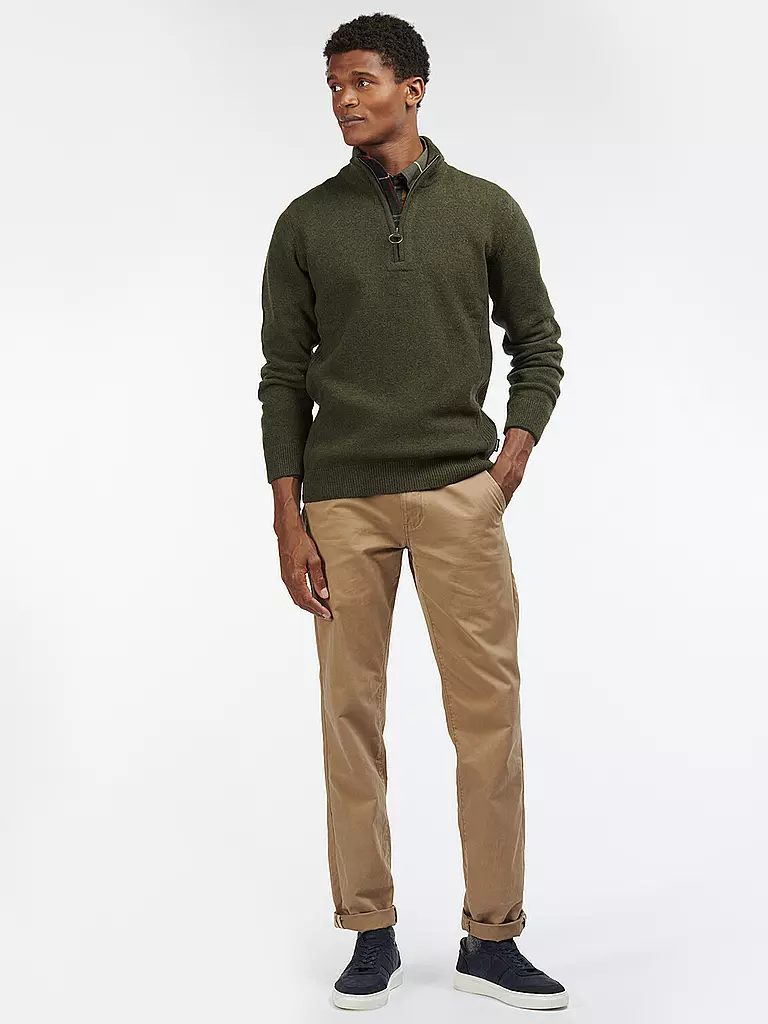 BARBOUR | Troyer Pullover HOLDIN  | olive
