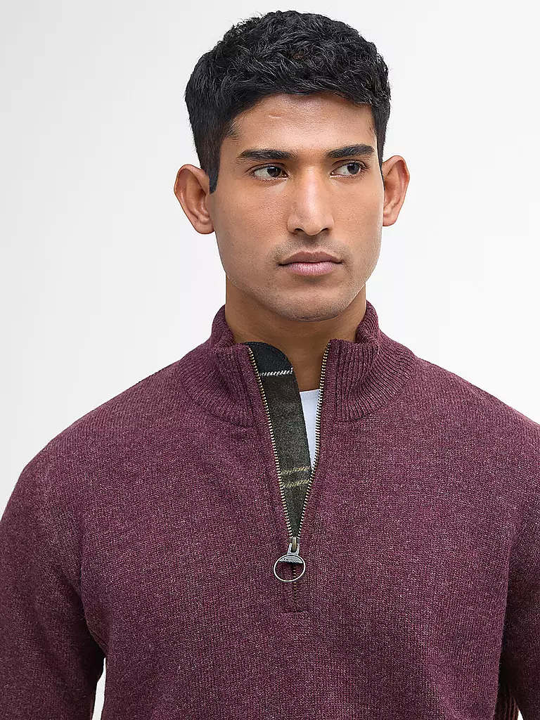 BARBOUR | Troyer Pullover HOLDIN  | dunkelrot
