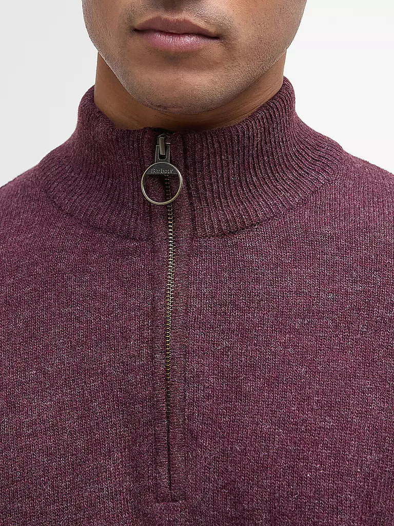 BARBOUR | Troyer Pullover HOLDIN  | dunkelrot