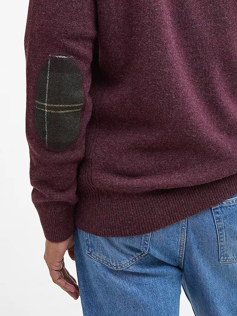 BARBOUR | Troyer Pullover HOLDIN  | dunkelrot