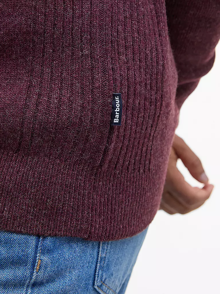 BARBOUR | Troyer Pullover HOLDIN  | dunkelrot
