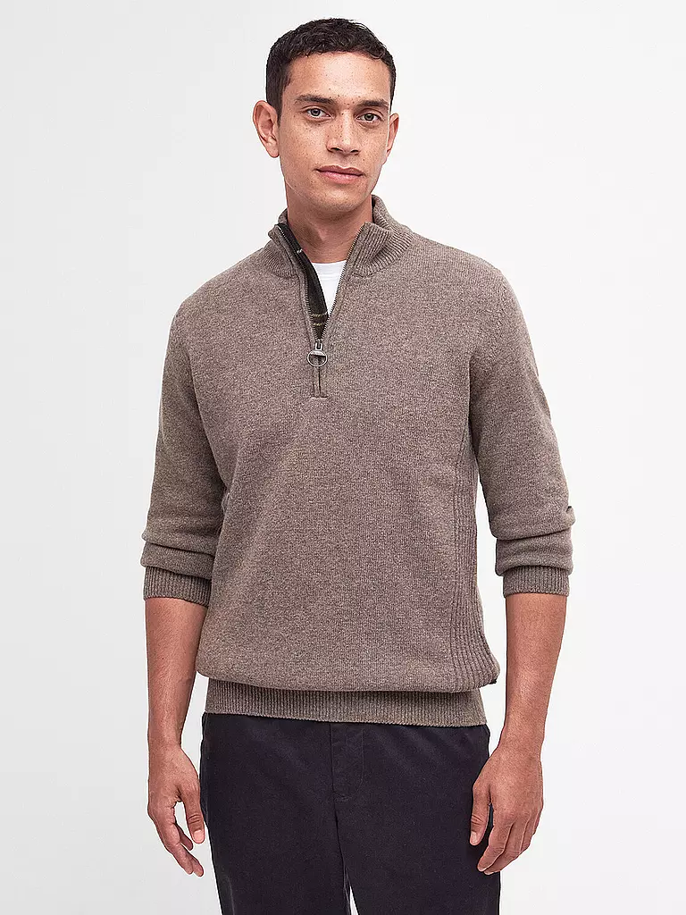 BARBOUR | Troyer Pullover HOLDIN | dunkelrot