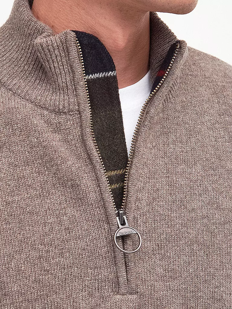 BARBOUR | Troyer Pullover HOLDIN | dunkelrot