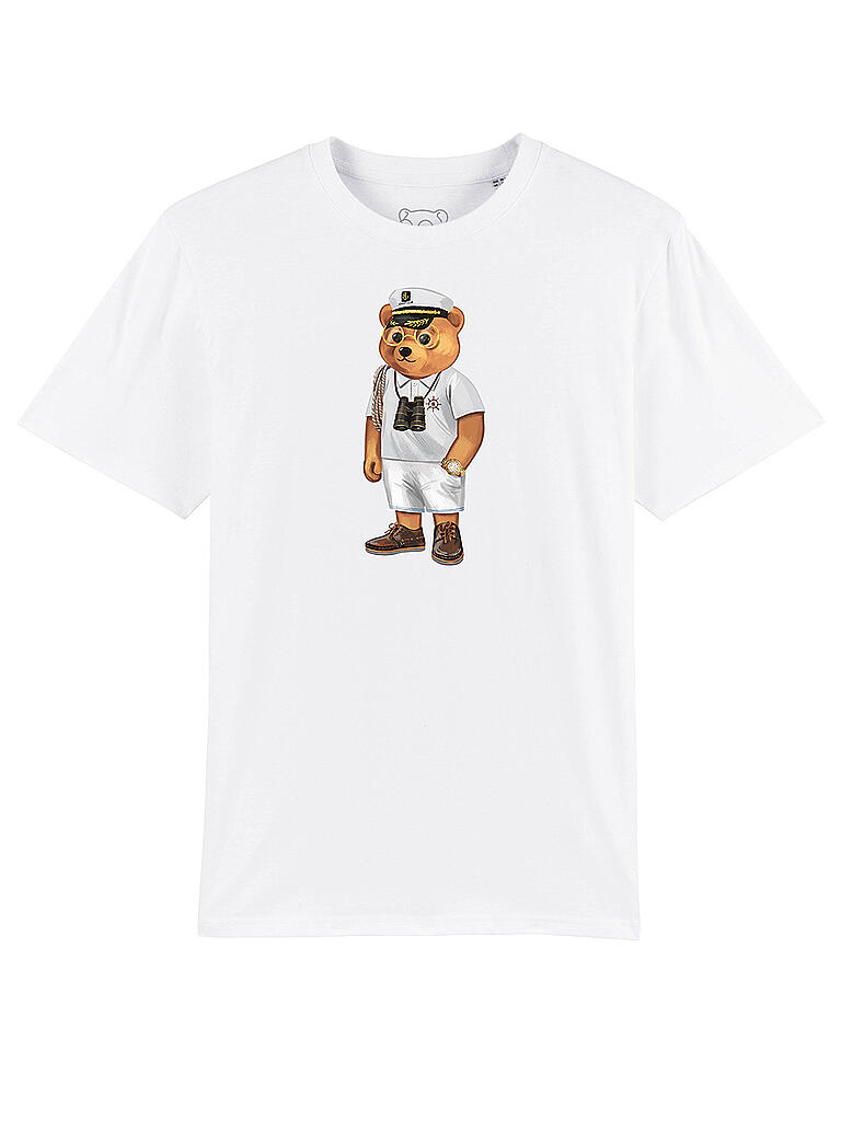 BARON FILOU | T Shirt " Bär Marine " | weiß