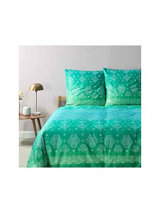 BASSETTI | Satin Bettwäsche KERALA 70x90cm/140x200cm Gruen